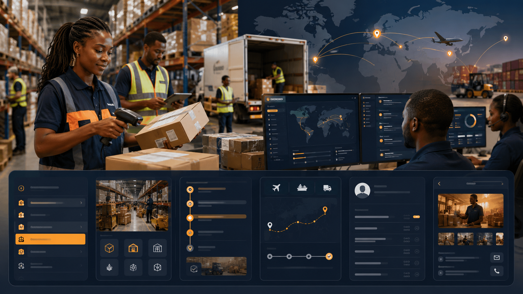 CRM and logistics banner